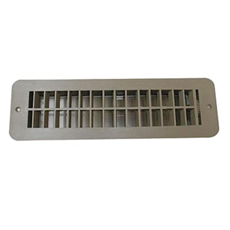 Overtime H860 2 In. Tan Floor Register With Damper OV88851
